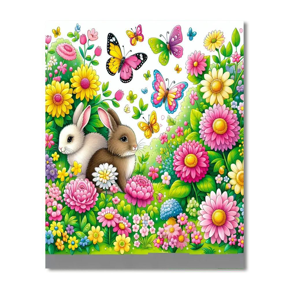 Joyful Garden Of Friendship Numbered Painting Kits