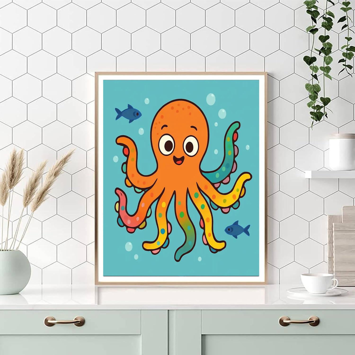 Wacky Octopus Painting By Numbers Kit