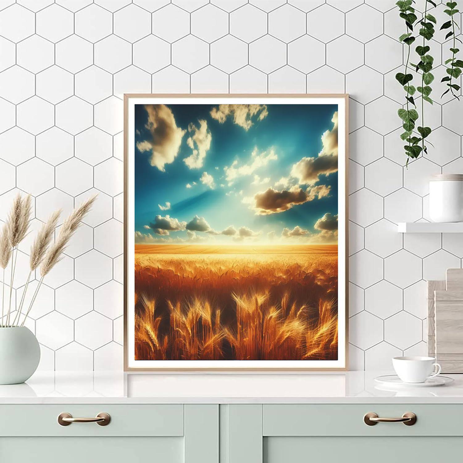 Golden Wheat Field Symphony Paint By Numbers Art