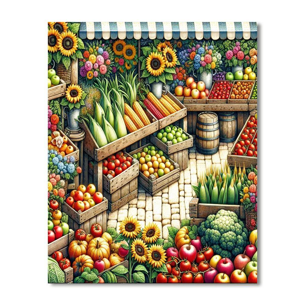 Charming Farm Fresh Market Paint By Color