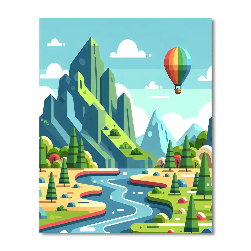 Adventure Land Paint By Numbers Art