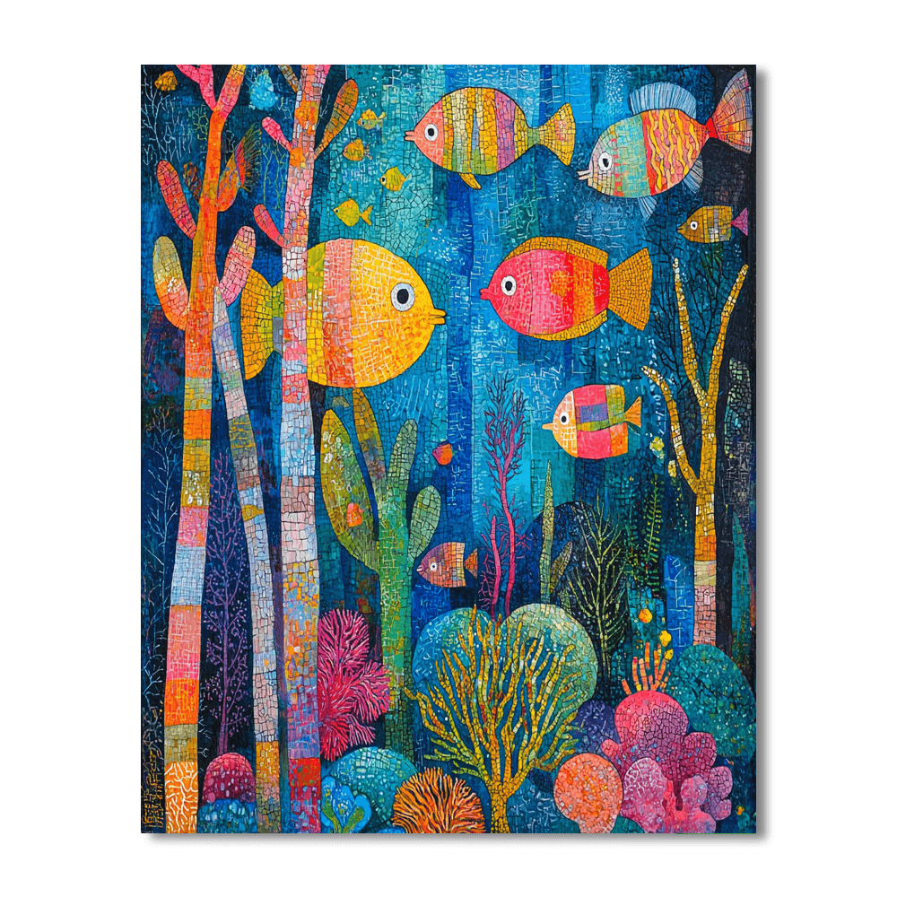 Paul Klee Inspired The Spirit Of The Ocean  Paint By Numbers Kits