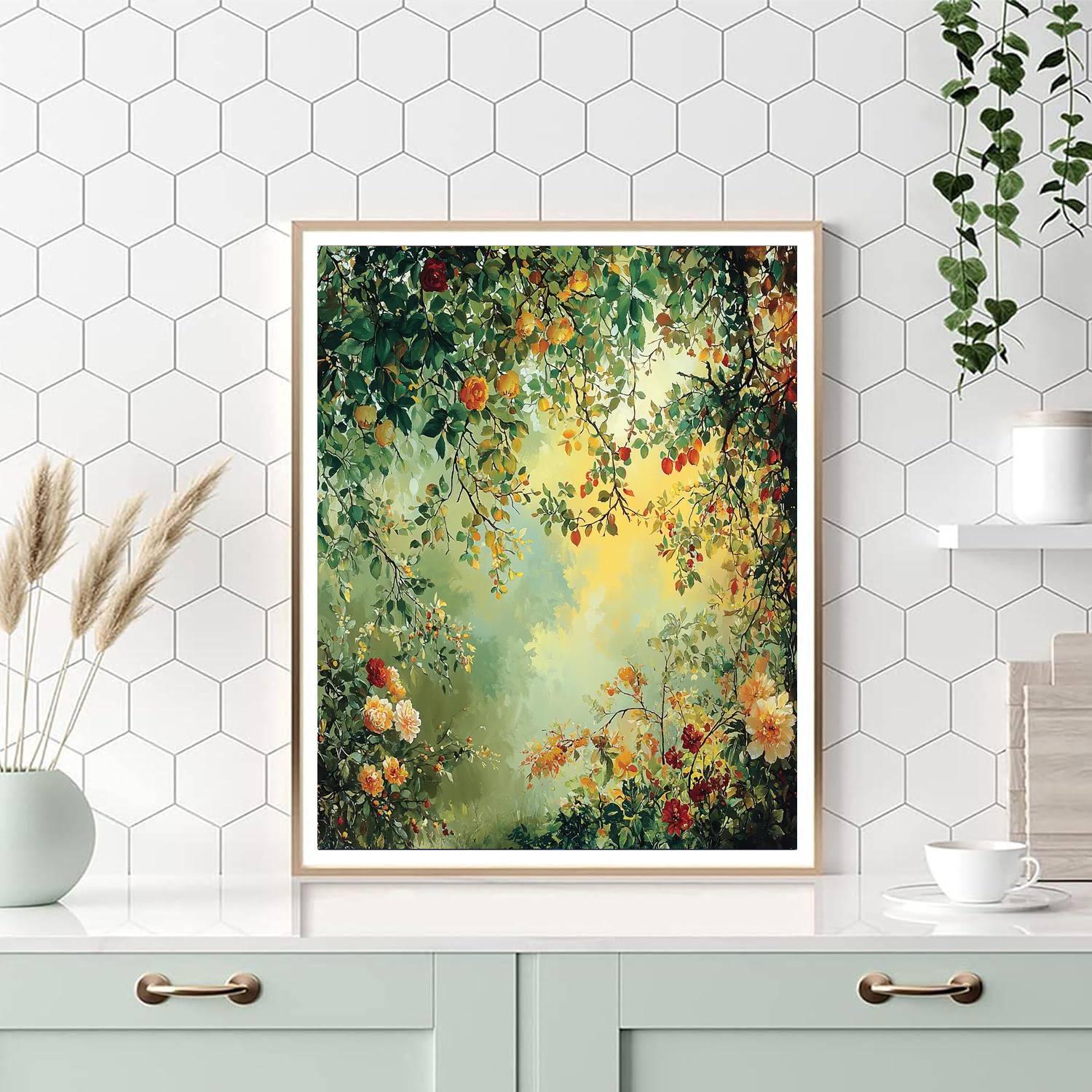 Leonardo Da Vinci Inspired Mystical Seasons  Painting Number Kit