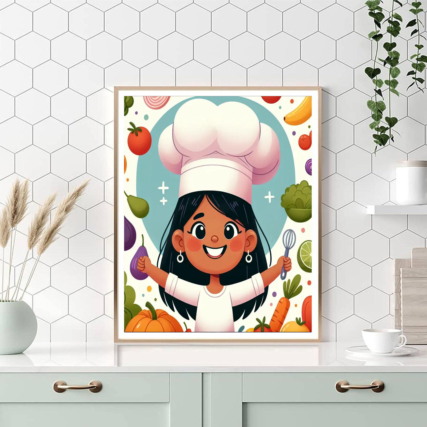 Charming Chef Painting Number Kit