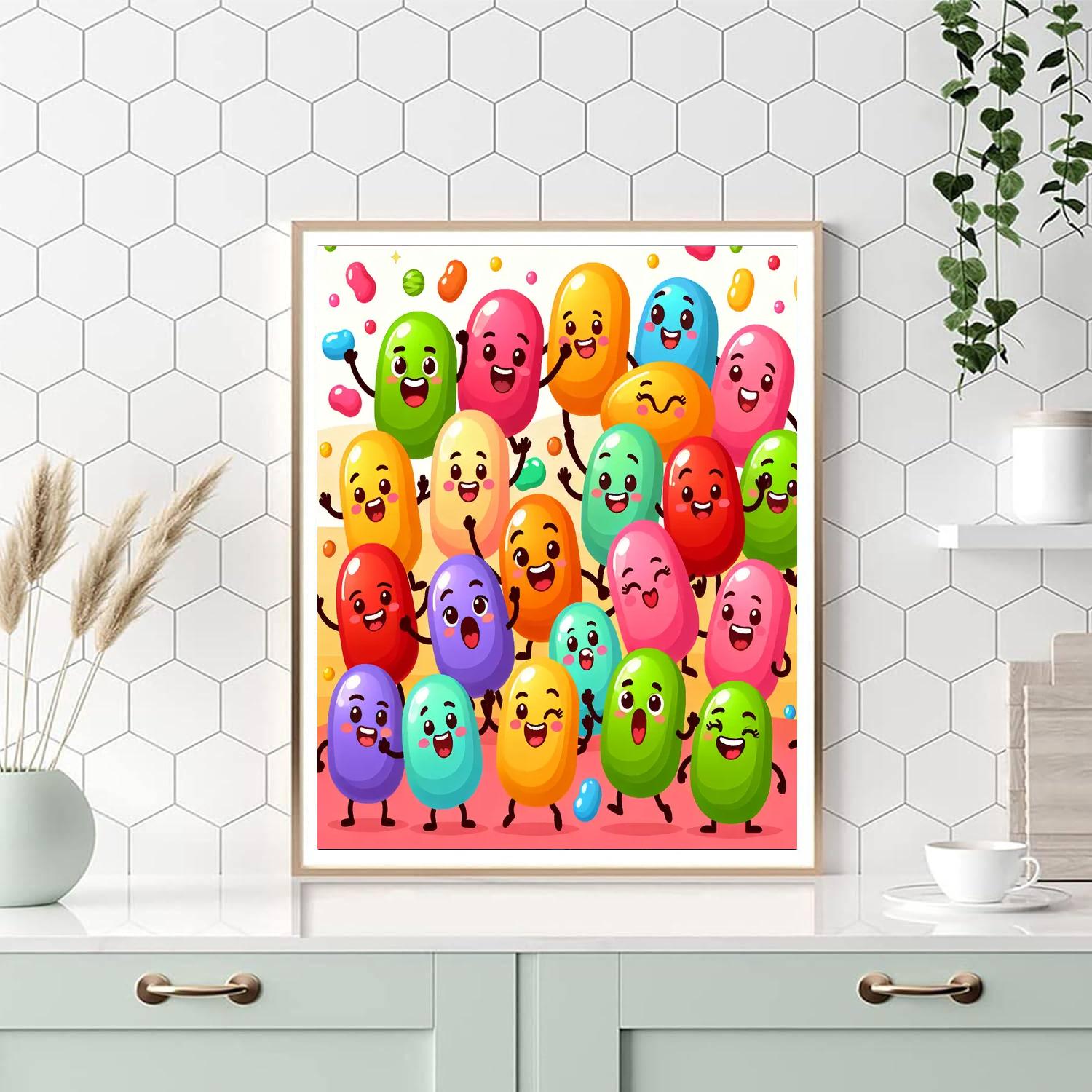 Joyful Jelly Beans Paint By Numbers Kits