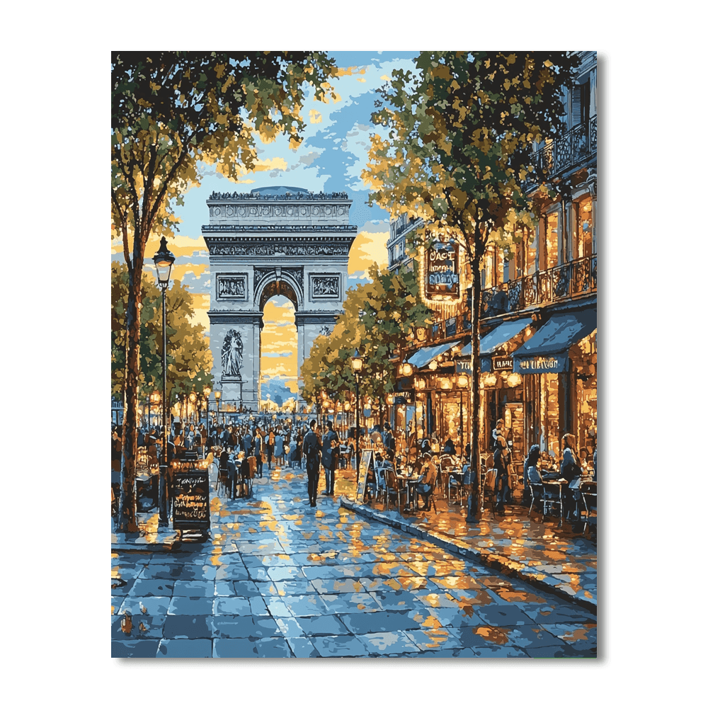 Avenue Des Champs-Élysées Painting Number Kit
