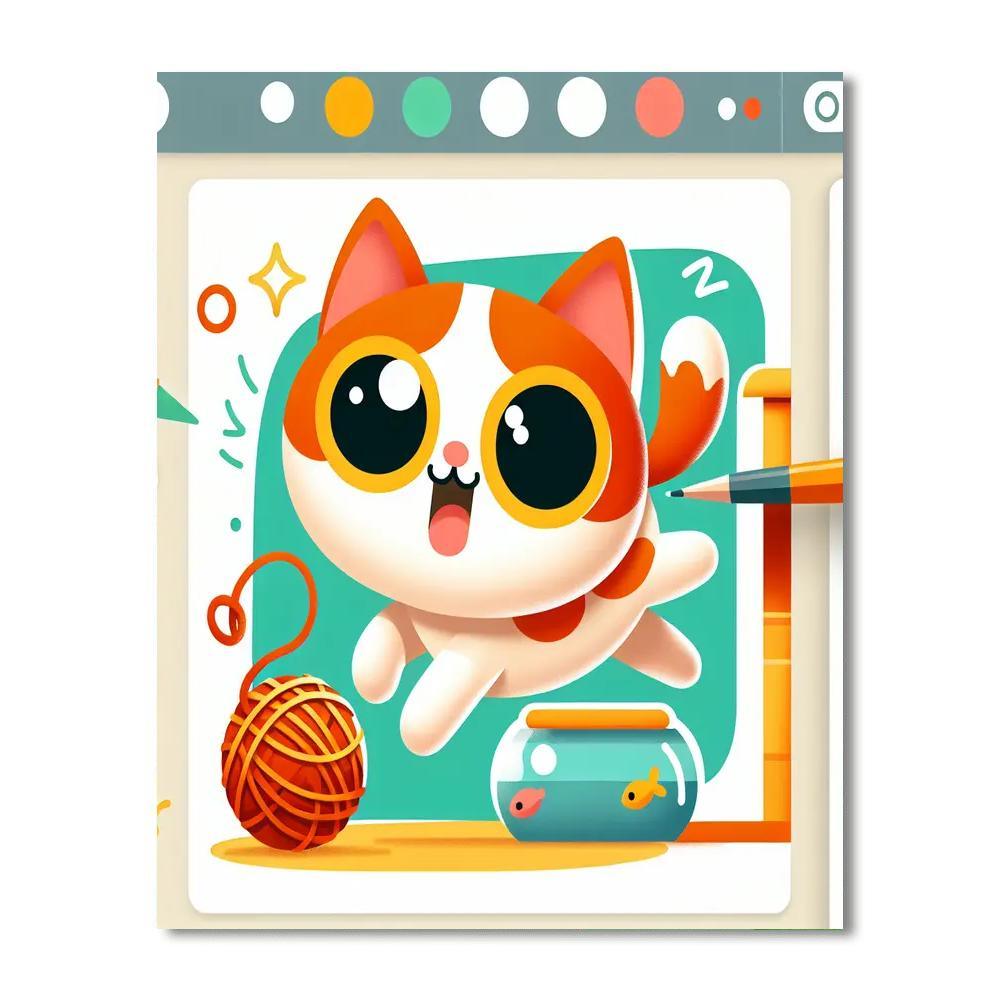 Funny Cat Paint By Number