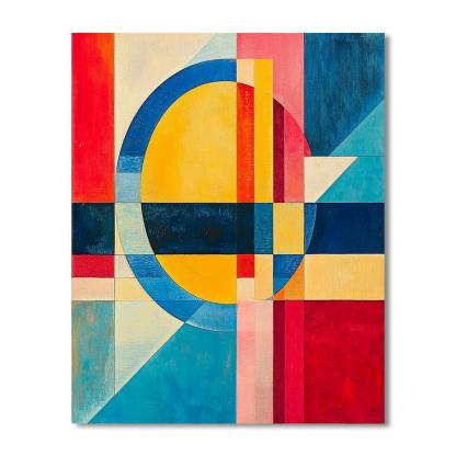 Wassily Kandinsky Inspired Futuristic Abstract Geometry  DIY Paint By Numbers