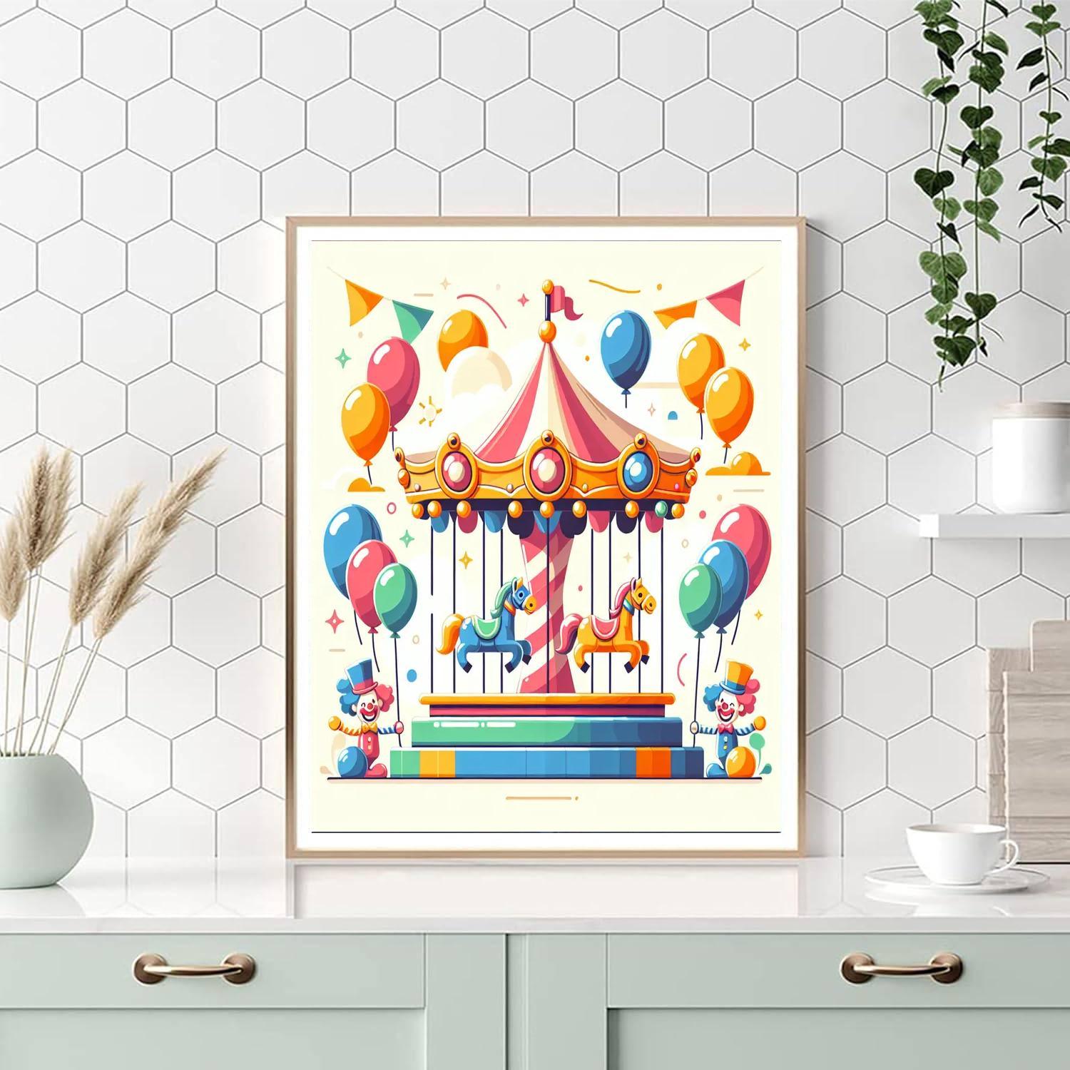 Carnival Craze DIY Paint By Numbers