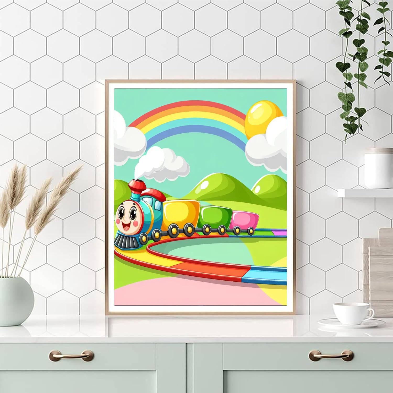 Adventure Train Painting Number Kit