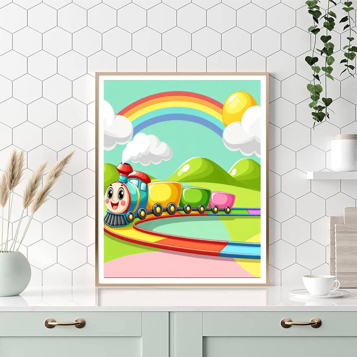 Adventure Train Painting Number Kit