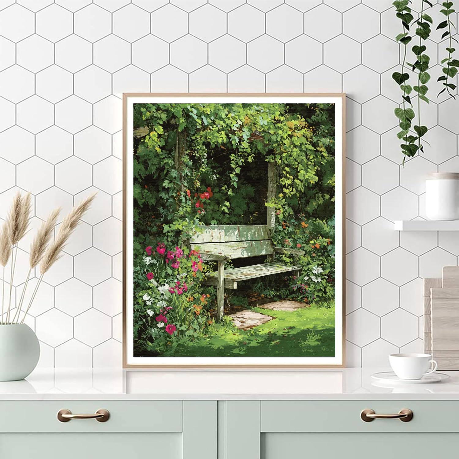 Quiet Garden Reverie Numbered Painting Kits