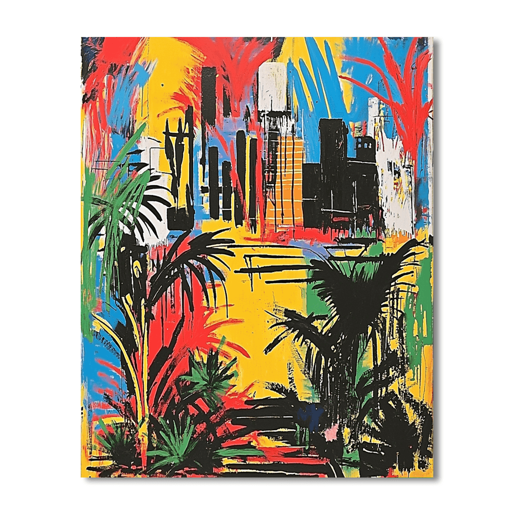 Jean-Michel Basquiat Inspired Urban Jungle Vibes  DIY Paint By Numbers