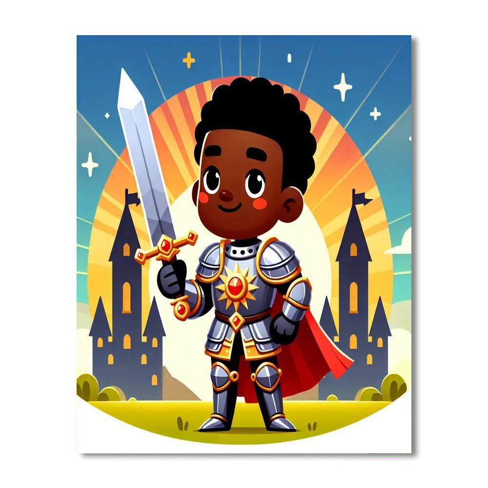 Knight's Courageous Quest Painting By Numbers Kit