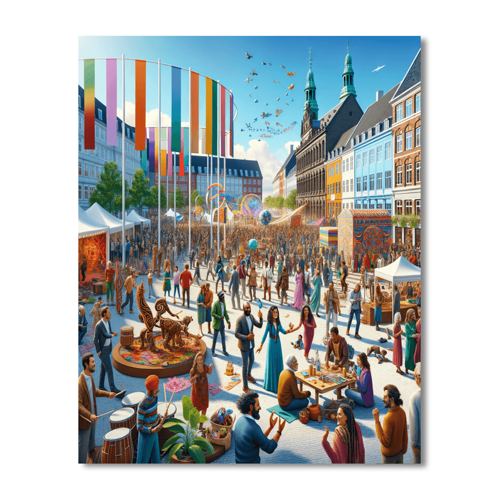 Aarhus Festival - Denmark Painting By Numbers Kit