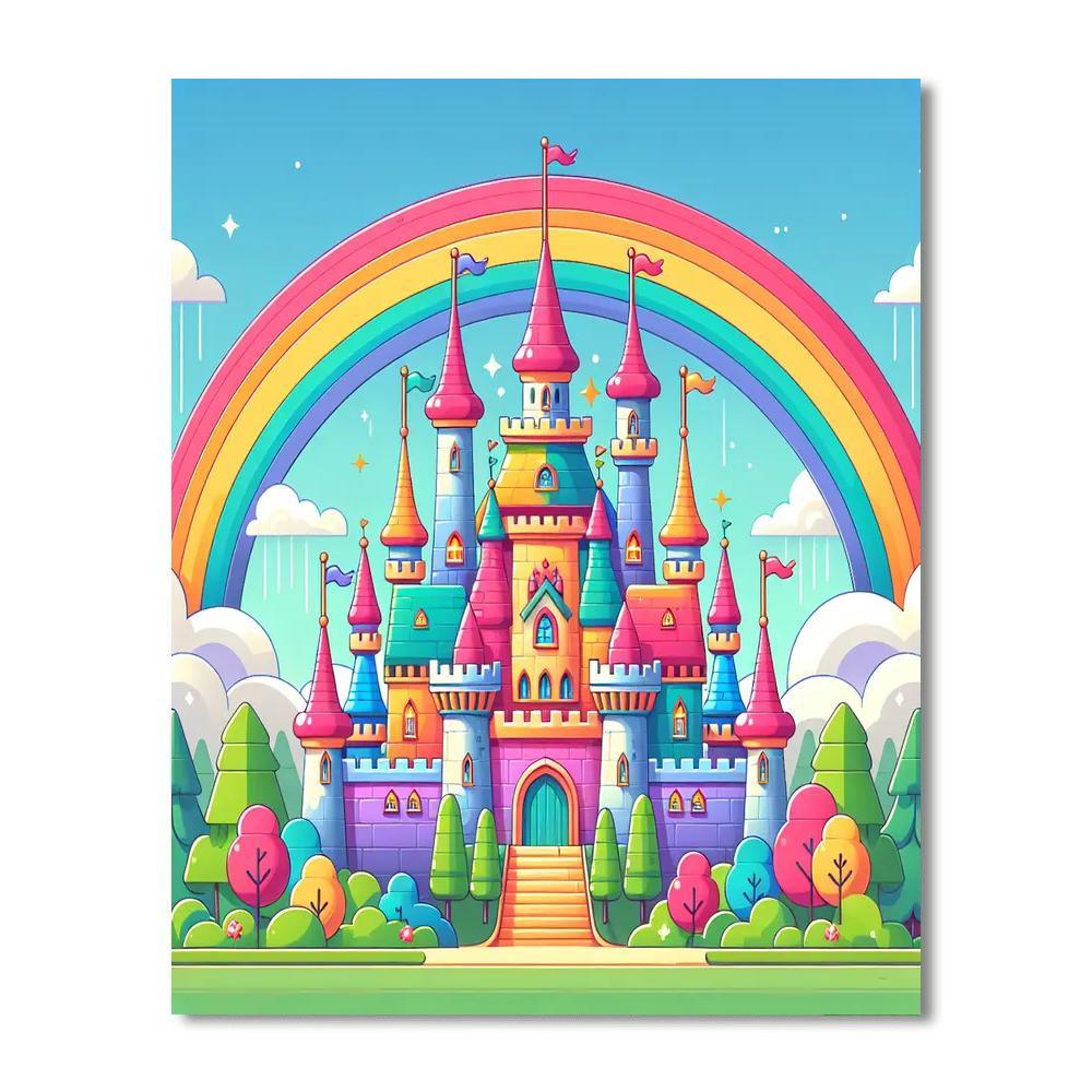 Wondrous Fairy Tale Castle Paint By Numbers Kits
