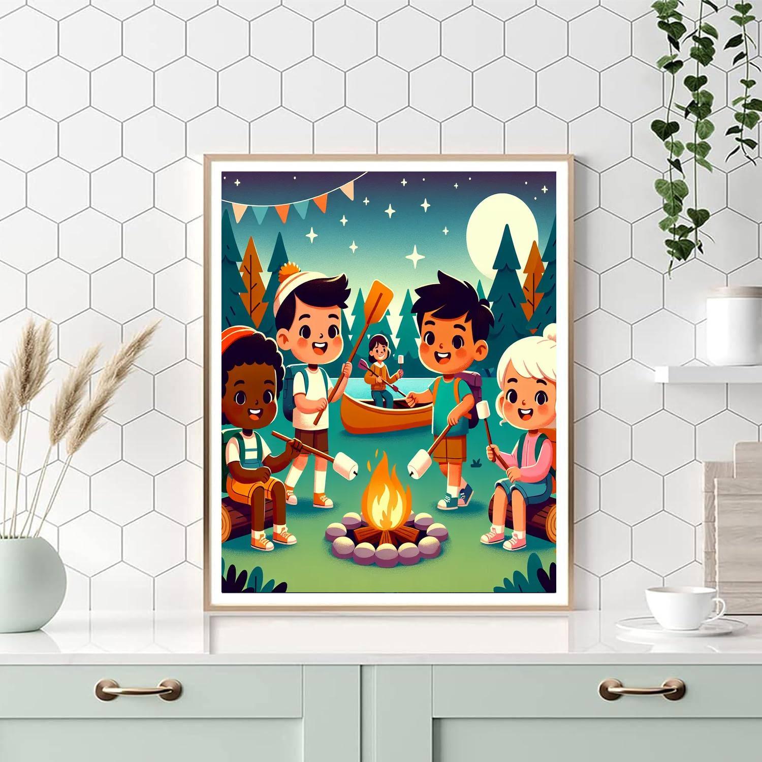 Sunny Summer Camp Paint By Number