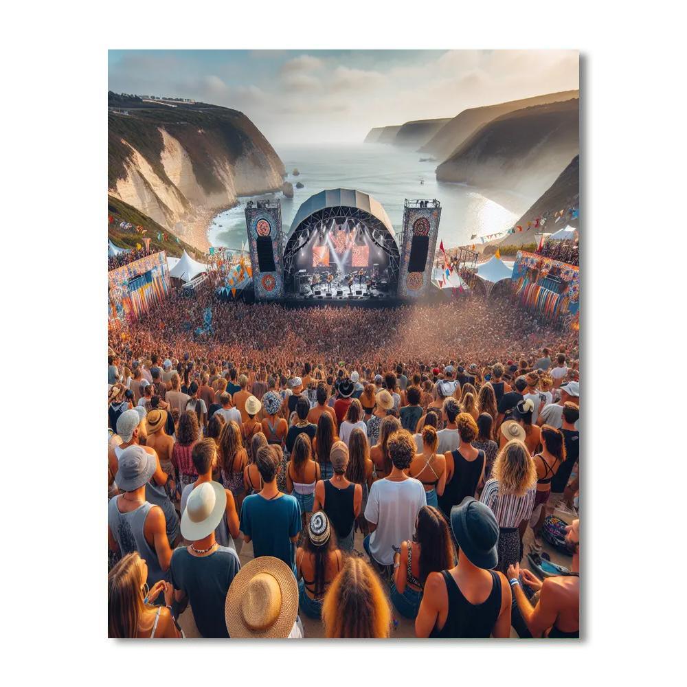 Isle Of Wight Festival - Isle Of Wight, England Numbered Painting Kits