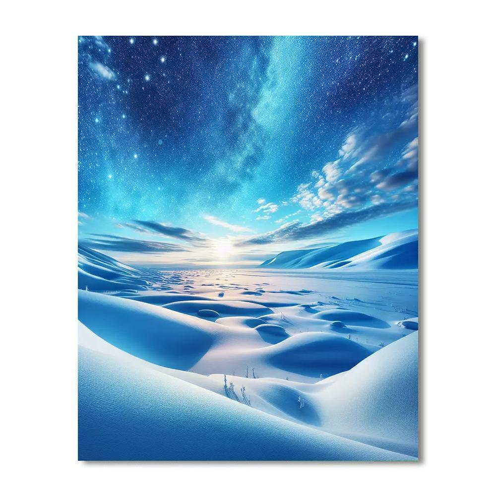 Glistening Snowy Tundra Paint By Numbers Kits