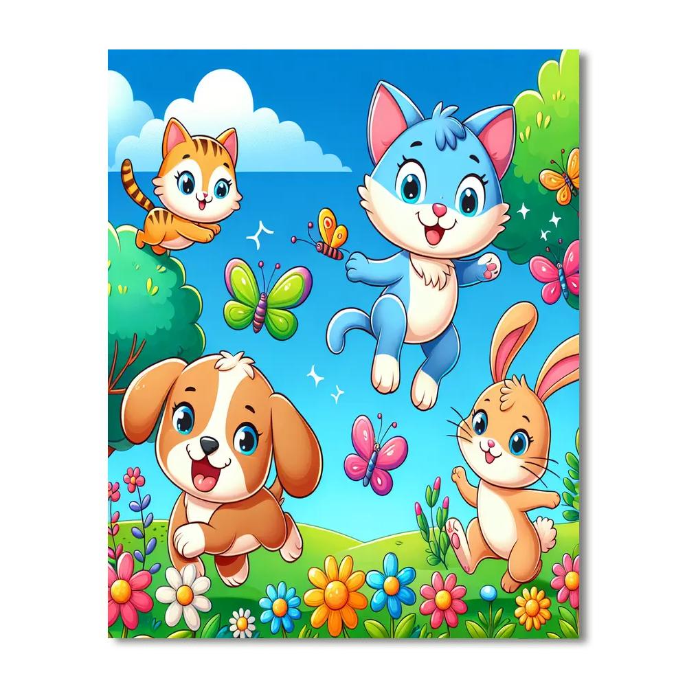 Pet Playtime Numbered Painting Kits