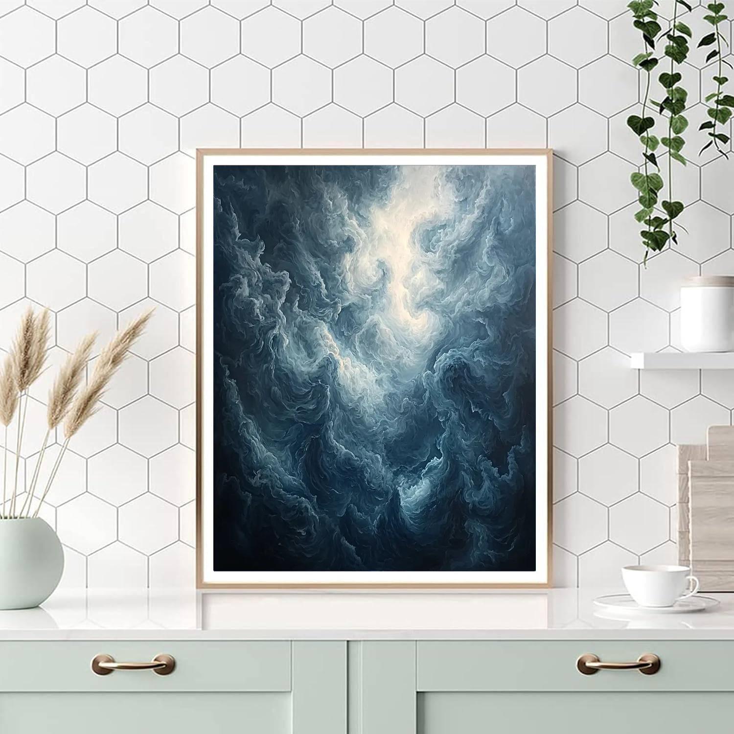 Michelangelo Inspired Sculptural Storm  DIY Paint By Numbers