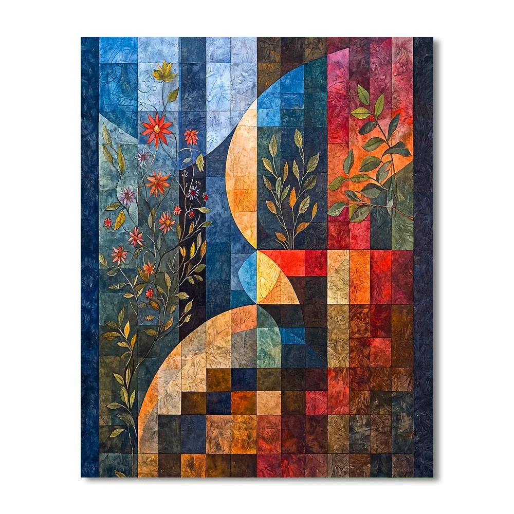 Paul Klee Inspired Rhythm Of The Seasons  Numbered Painting Kits