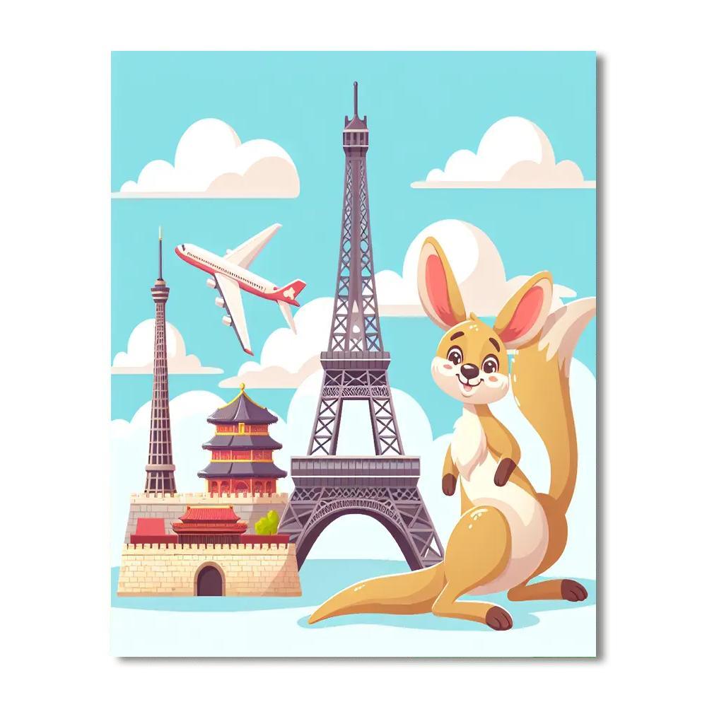 Around The World Numbered Painting Kits