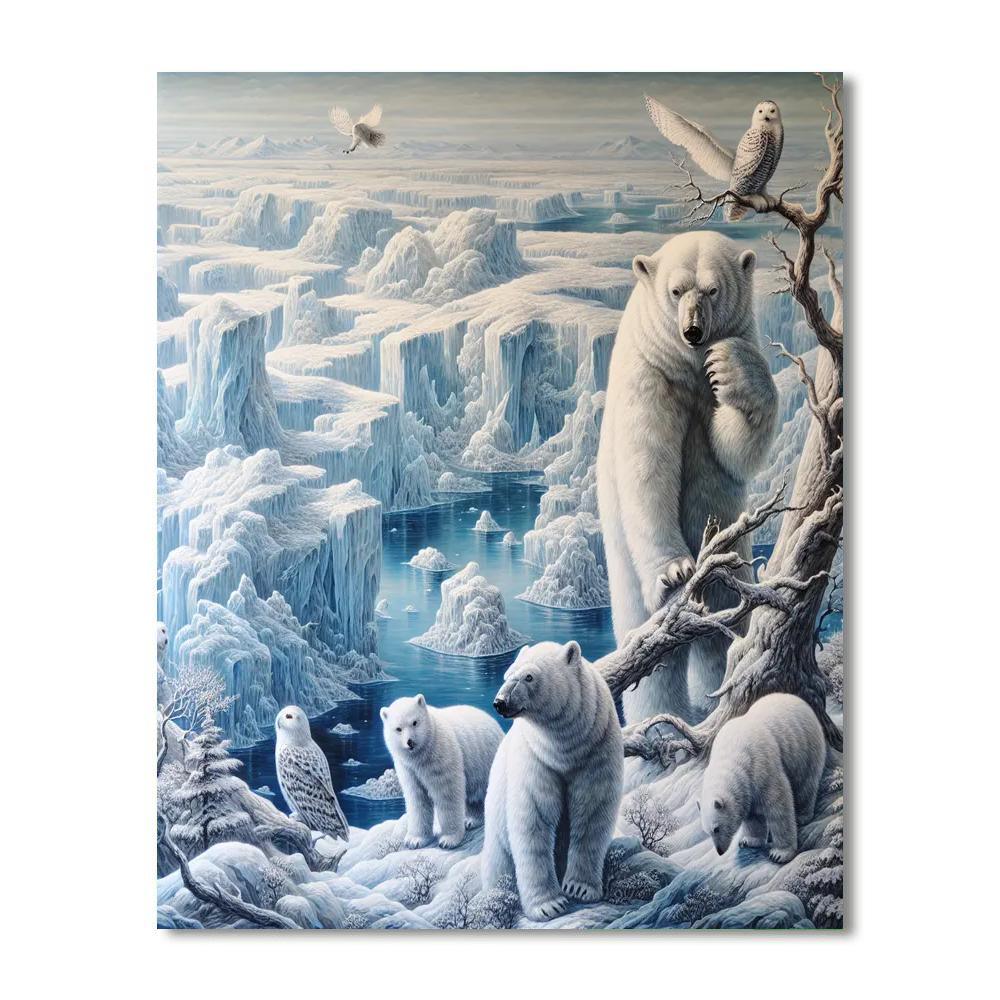 Majestic Arctic Wildlife Paint By Numbers