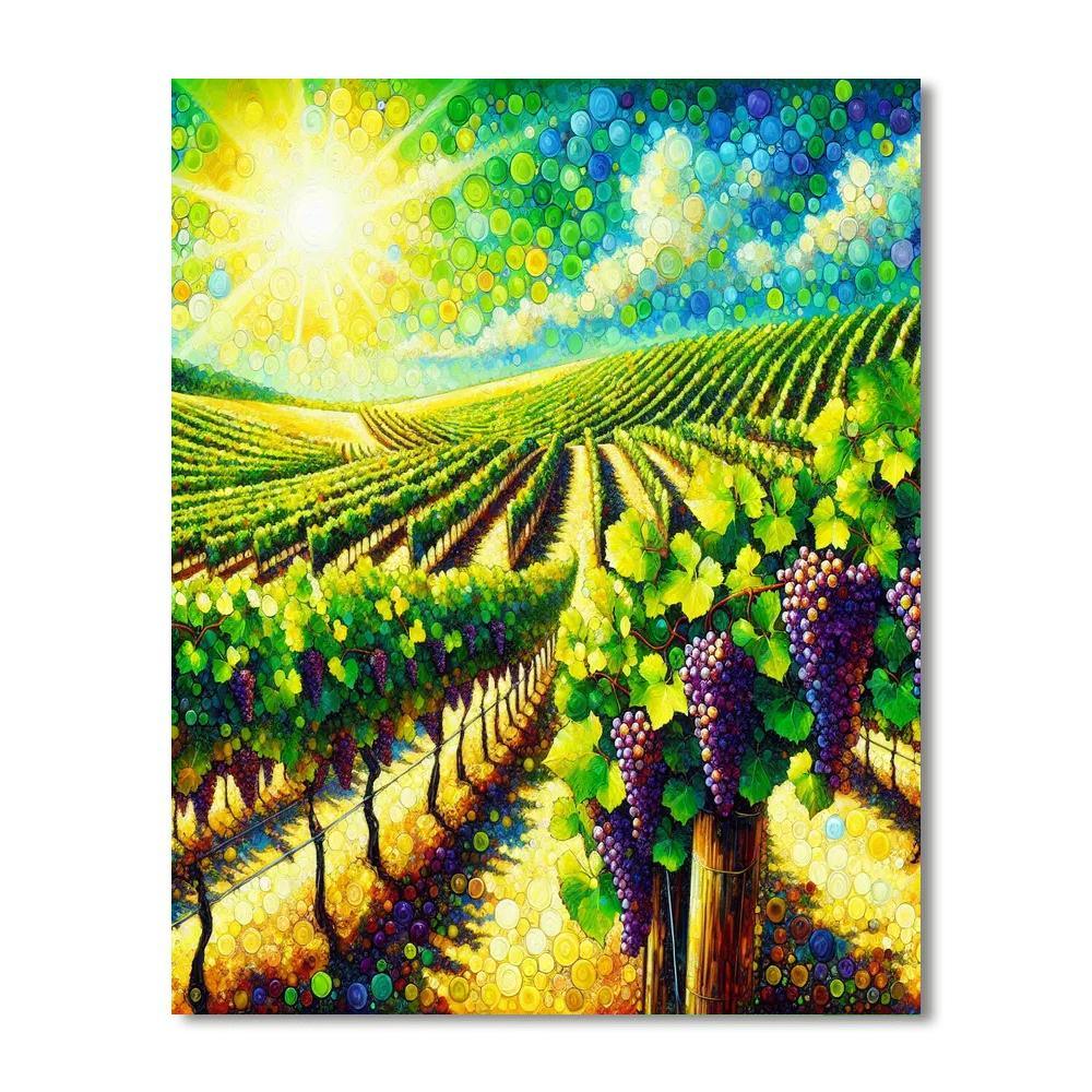 Summer Vineyard Delight DIY Paint By Numbers