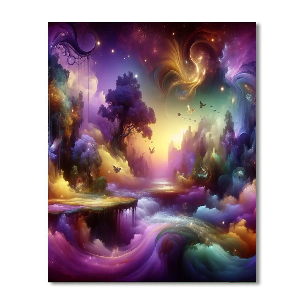 Enchanted Fantasy Enclave Painting Number Kit