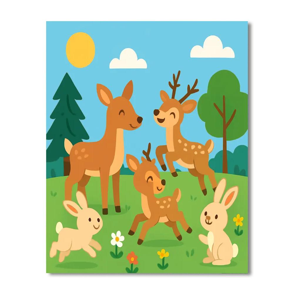 Wonderous Woodland Numbered Painting Kits