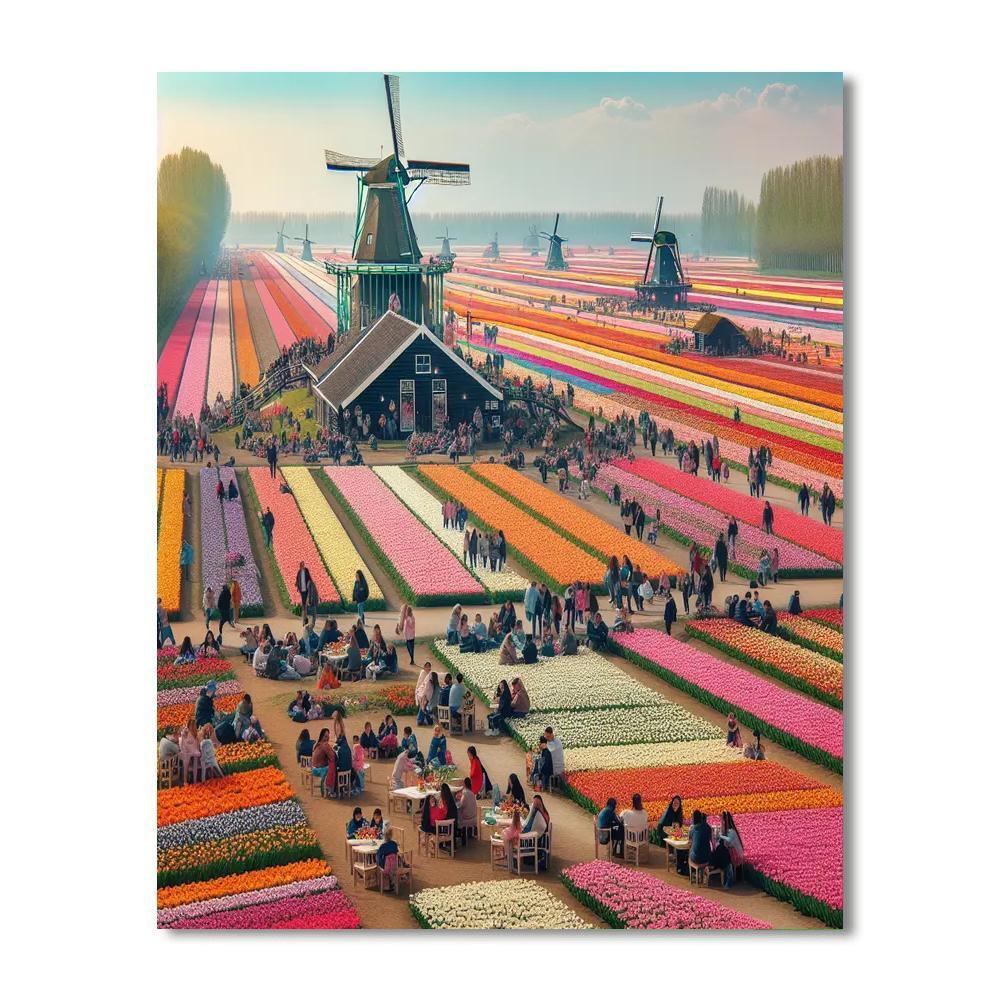 Keukenhof Flower Festival Paint By Number