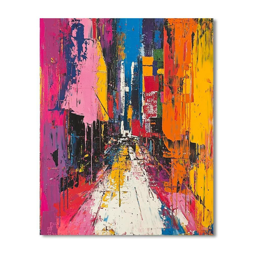 Jean-Michel Basquiat Inspired Harmony In The Urban Jungle  Paint By Color