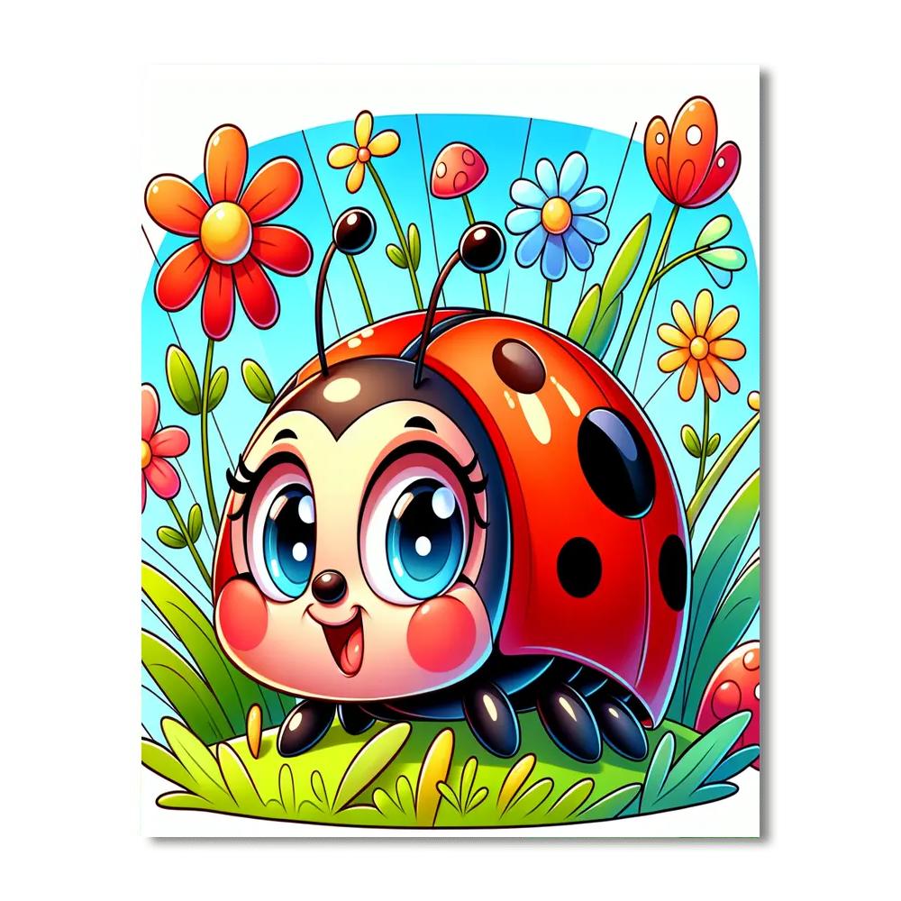 Curious Ladybug Numbered Painting Kits