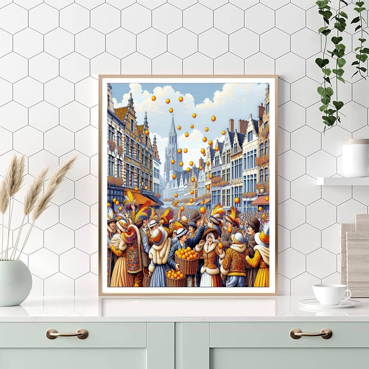 Carnaval De Binche - Belgium Paint By Numbers