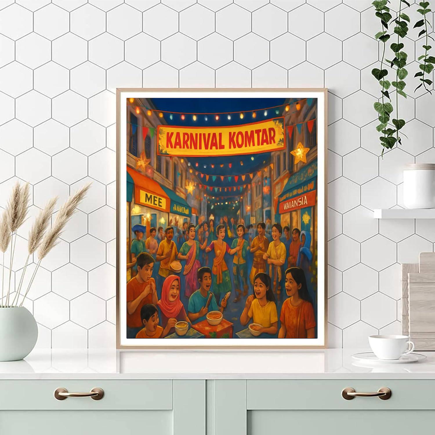 Karnival Komtar - Penang, Malaysia Painting Number Kit