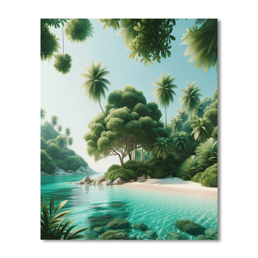 Tropical Oasis Haven Paint By Numbers