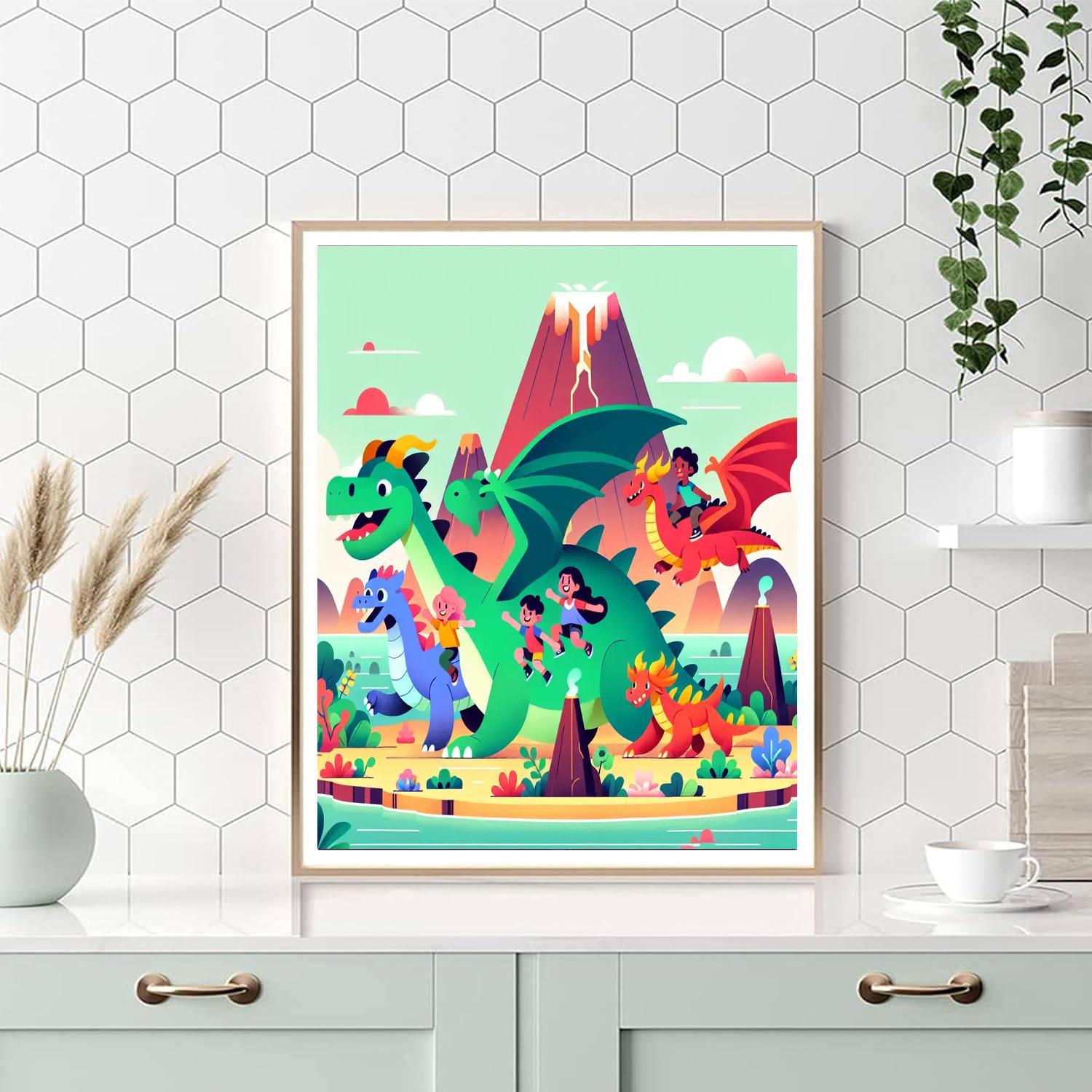 Dragon Island Exploration Paint By Number