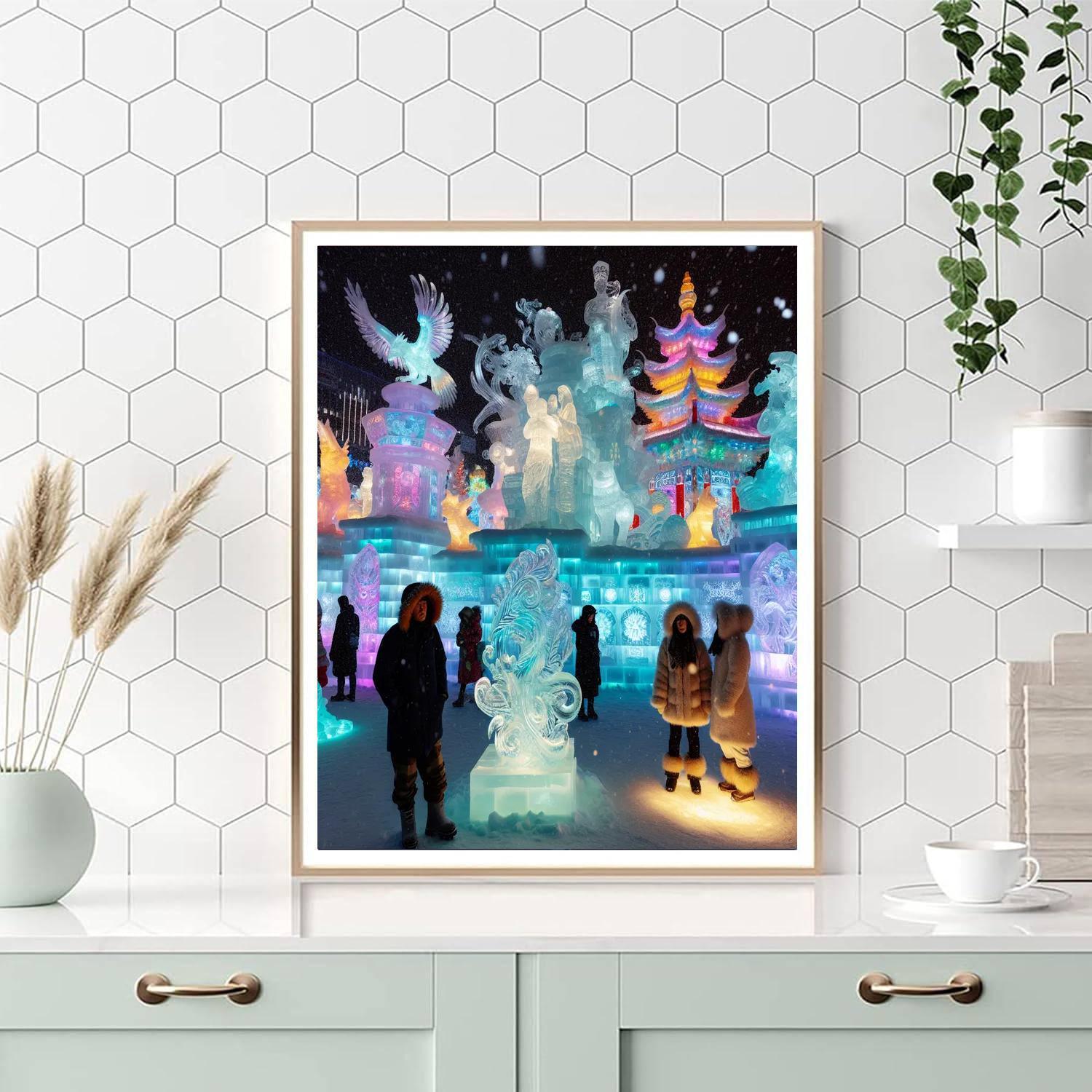 Snow And Ice Sculpture Festival - Belgium Paint By Numbers Kits