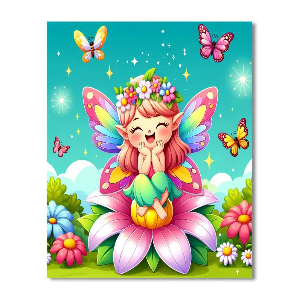 Mystical Fairy Gardens Painting Number Kit