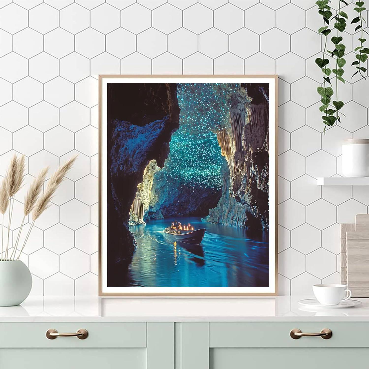 Waitomo Glowworm Caves - Waikato Number Painting