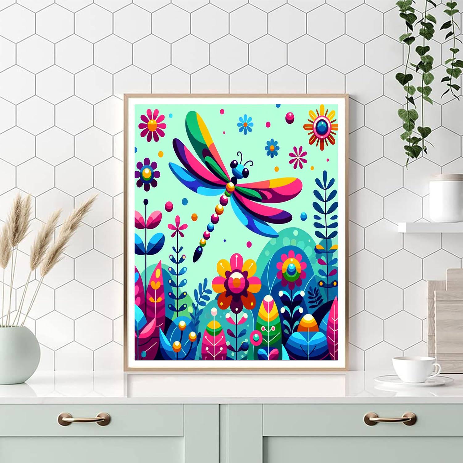 Enchanting Dragonfly DIY Paint By Numbers