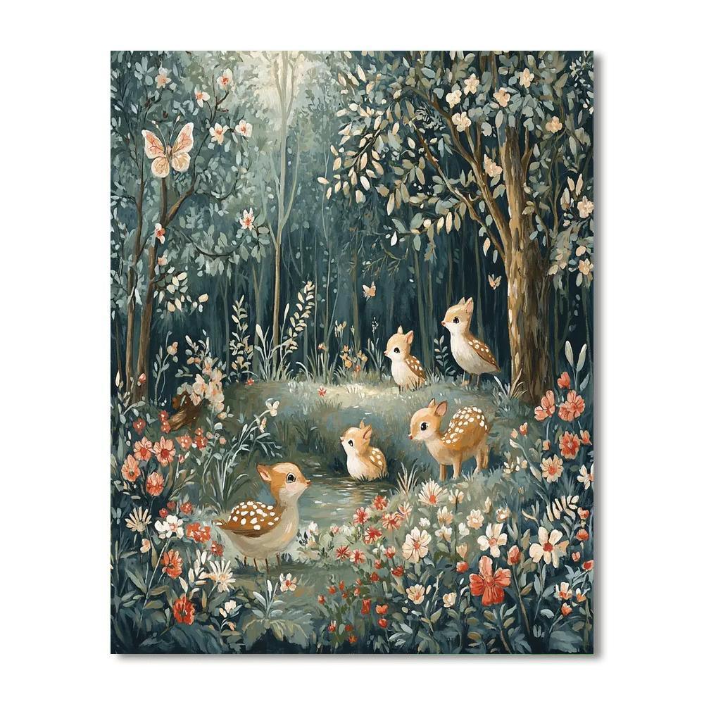 Beatrix Potter Inspired Whimsical Fables  DIY Paint By Numbers