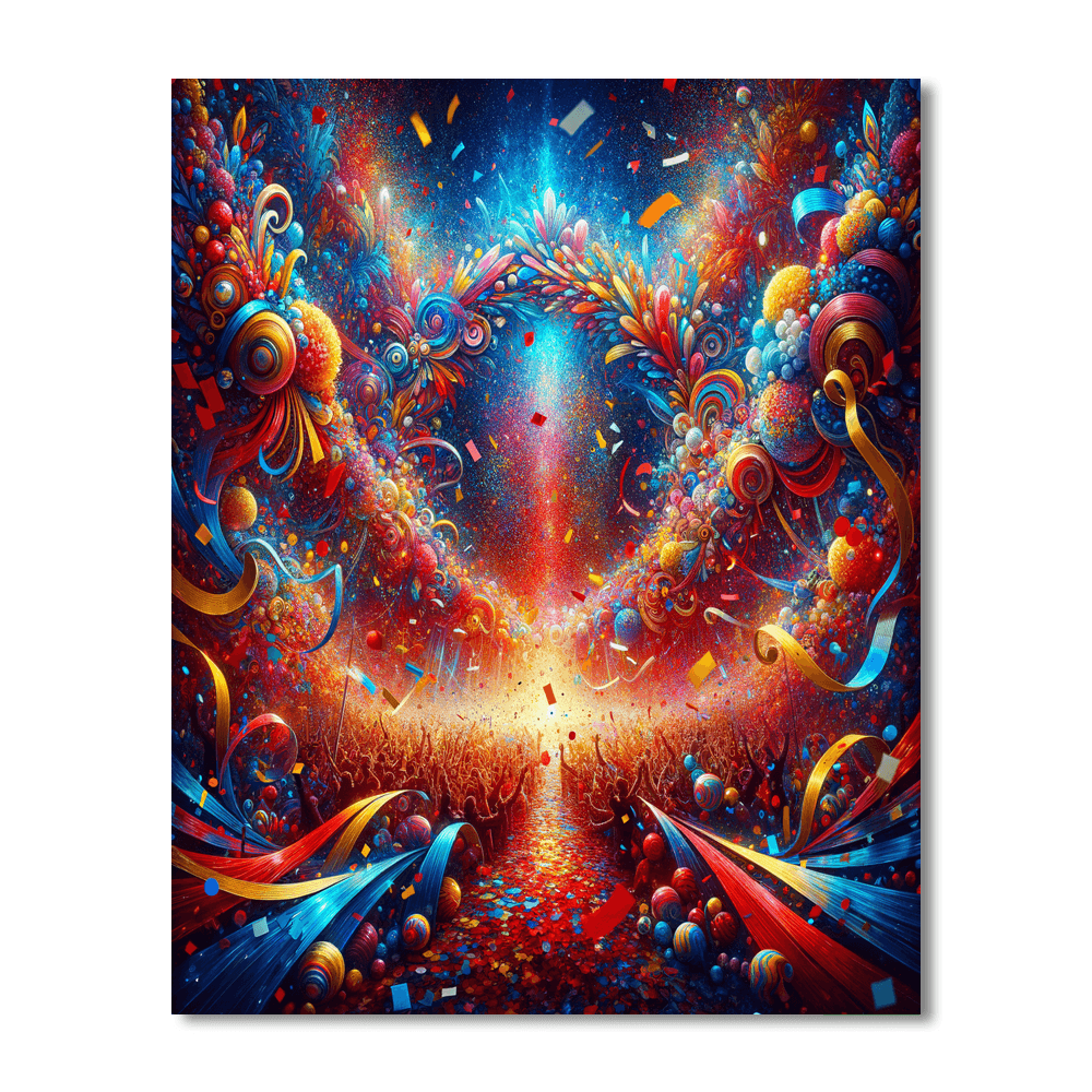 Colorful Celebration Painting Number Kit