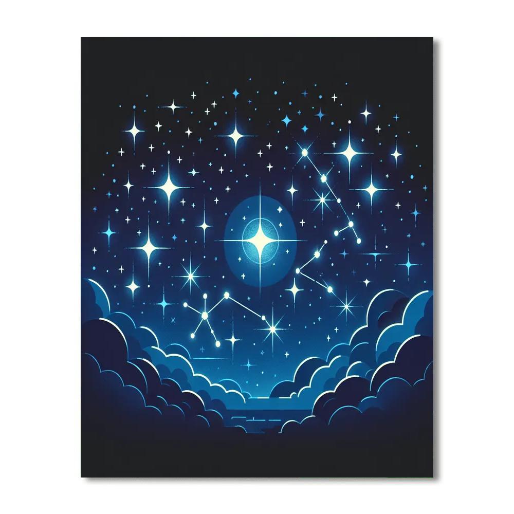 Starry Constellations Number Painting