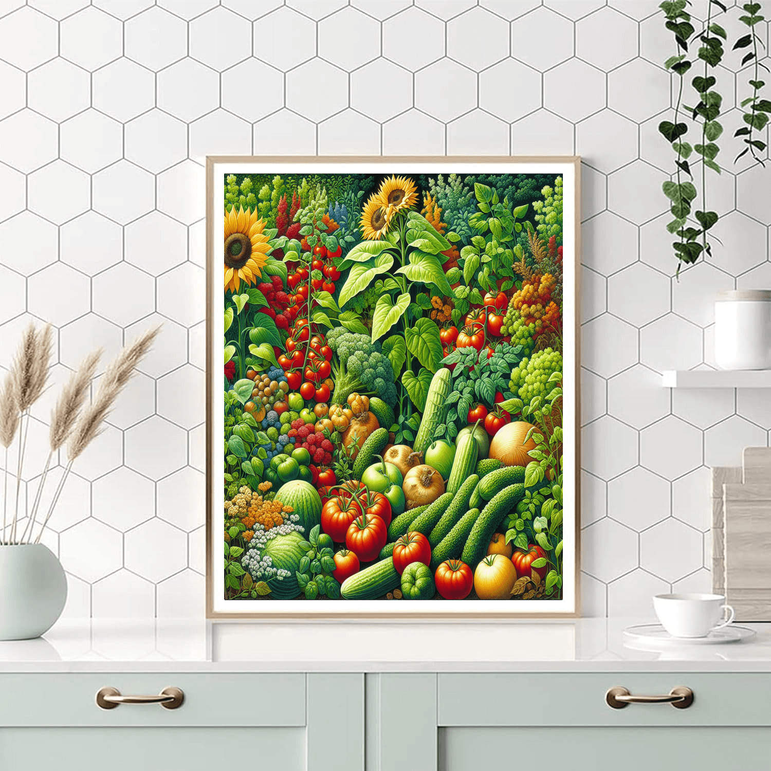 Colorful Garden Harvest Numbered Painting Kits