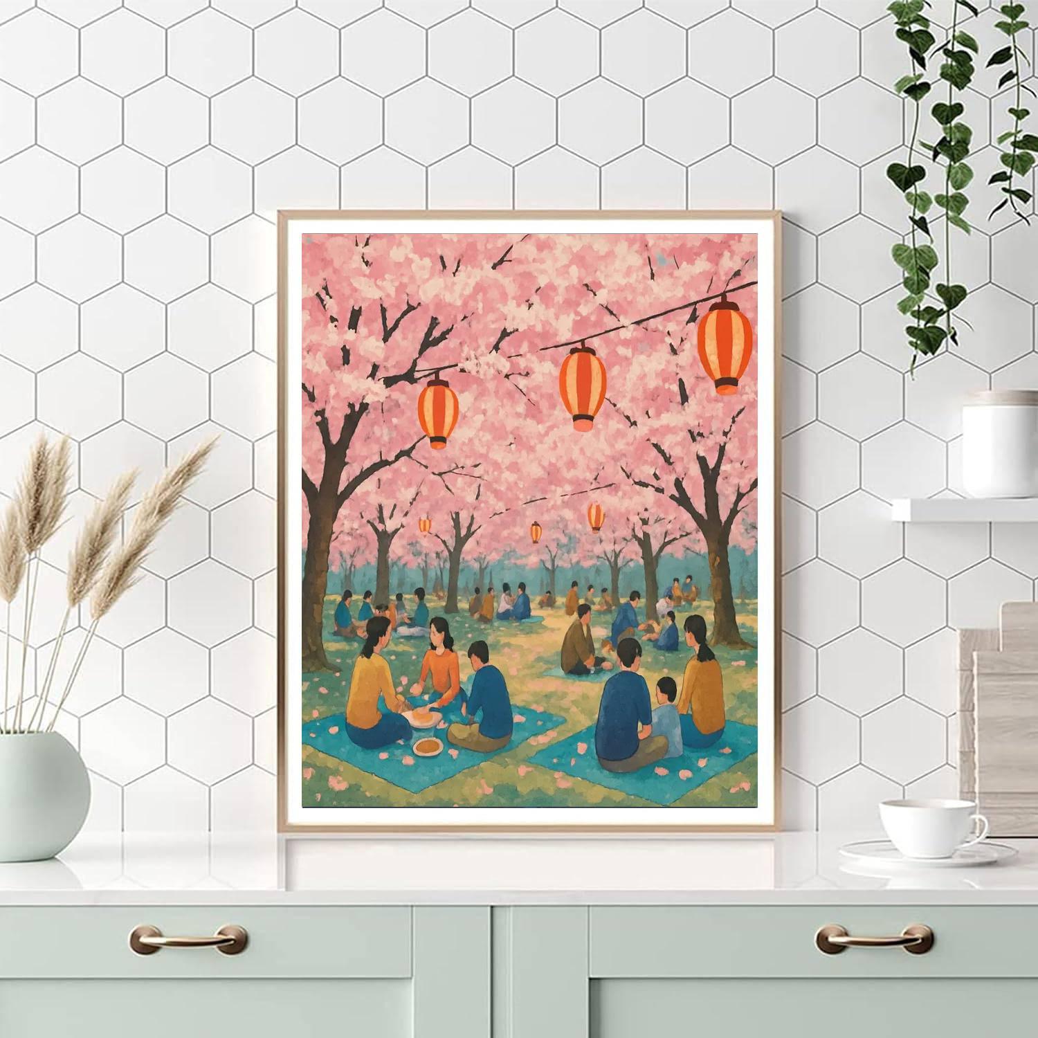 Hanami In Japan Paint By Numbers Kits