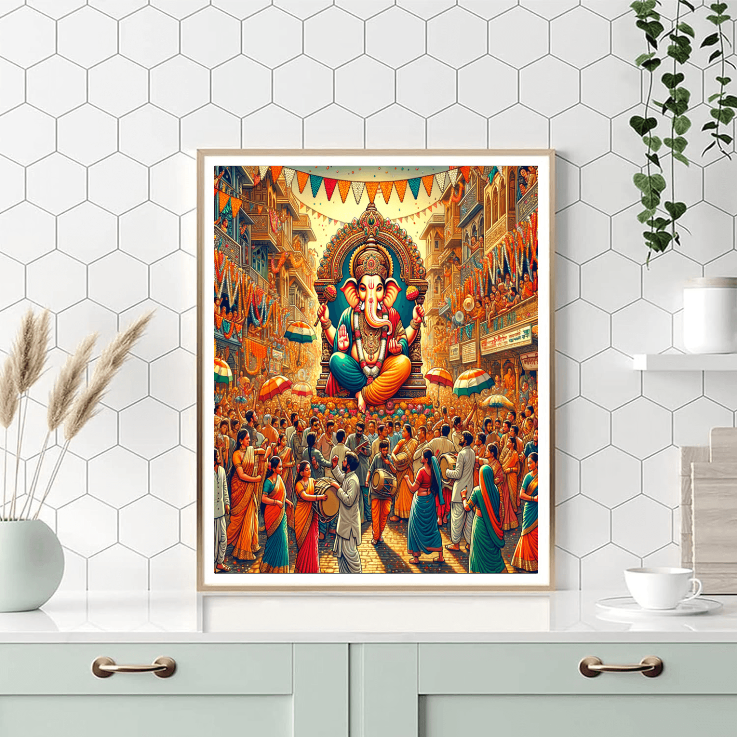 Ganesha Chaturthi - India DIY Paint By Numbers