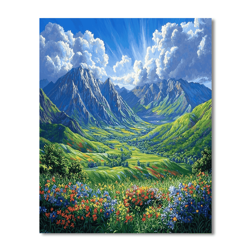 Ecuador's Avenue Of The Volcanoes Number Painting