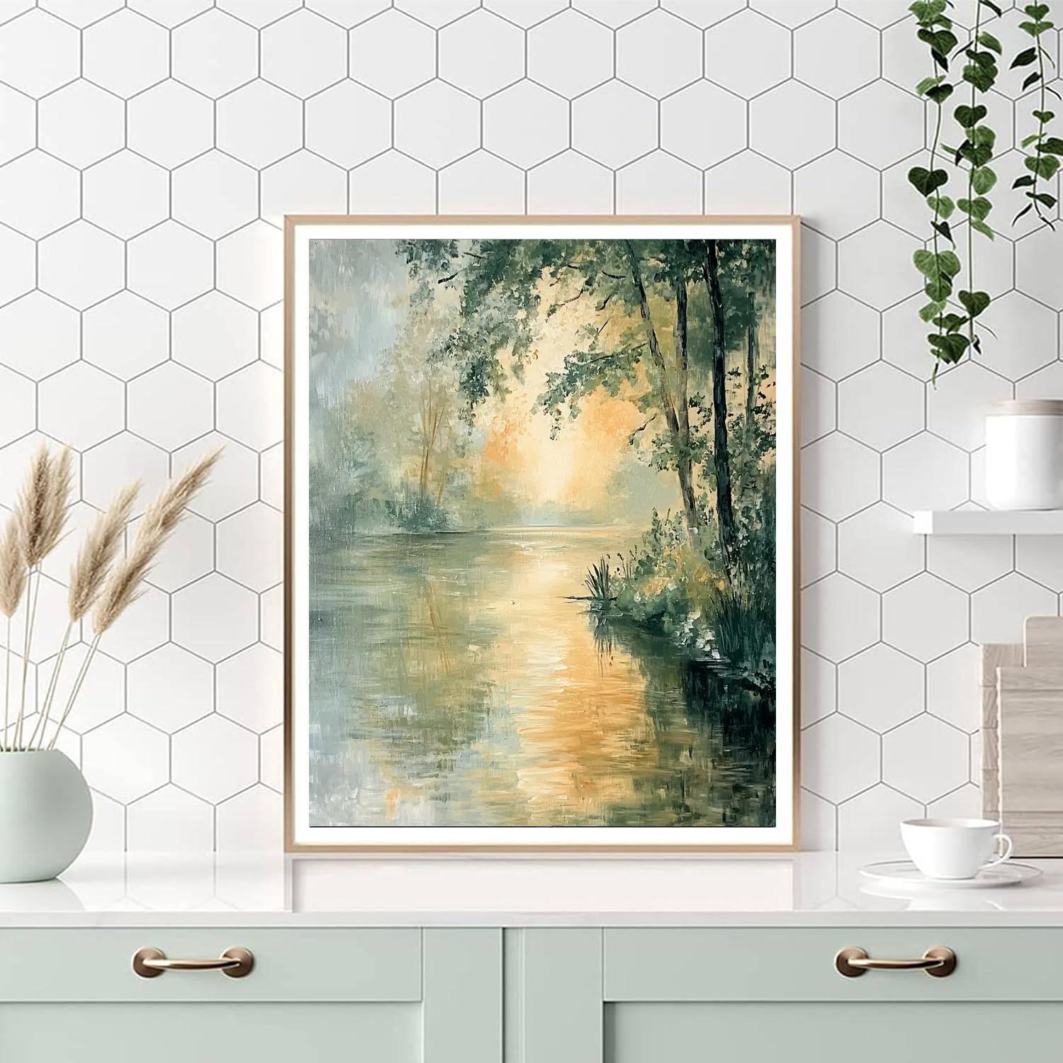 Edgar Degas Inspired Essence Of Reflection  Paint By Number